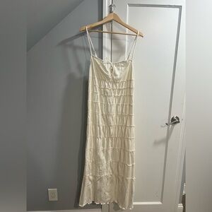 H&M Divided Cream Textured Top